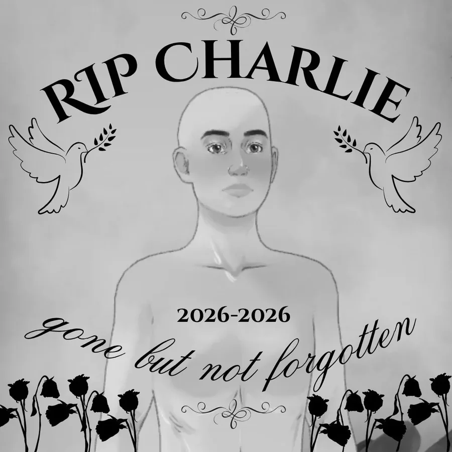 Official humorous Paralives patch 0.1.6 memorial image for the removed Charlie visual bug